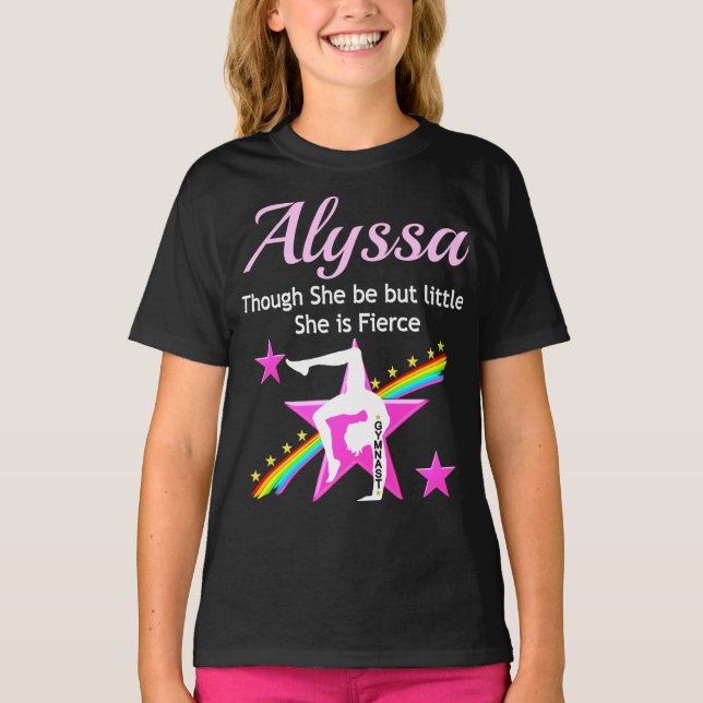 KLEINE, ABER PERSONALISIERTE GYMNASTIK IN SHIRT (Vorderseite)