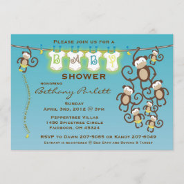 Kleine Affe-Baby-Duschen-Einladung Einladung