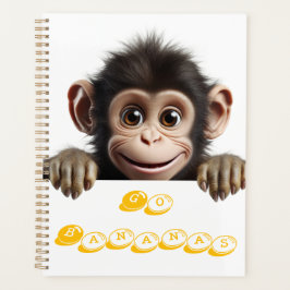 Kleine Affen gehen Bananen Planer