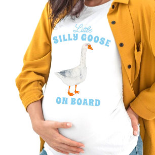 Kleine alberne Gans an Bord T-Shirt