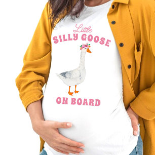 Kleine alberne Gans an Bord T-Shirt