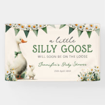 Kleine alberne Gans Baby Shower Banner
