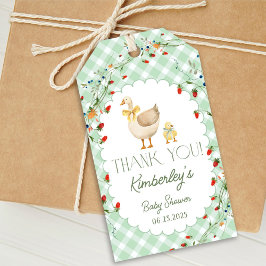 Kleine Alberne Gänsegeschlechtsneutrale Babydusche Geschenkanhänger