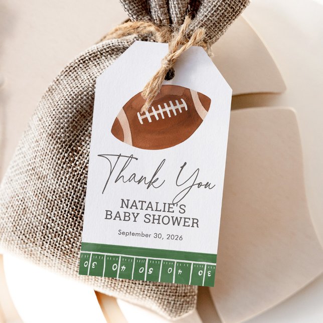 Kleine All Star Football Baby Dusche Geschenkanhänger (Von Creator hochgeladen)