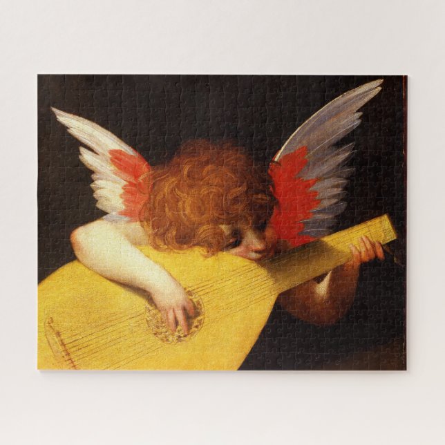 KLEINE ANGEL SPIELEN LUTE Music Making Cherub (Horizontal)