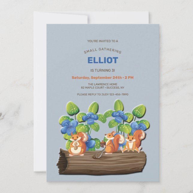 Kleine Ansammlung Einladung (Vorderseite)