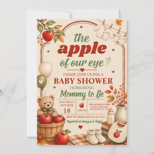 Kleine Apfel-Fall-Baby-Shower-Einladung Einladung