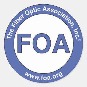 Kleine Aufkleber FOA-Logos