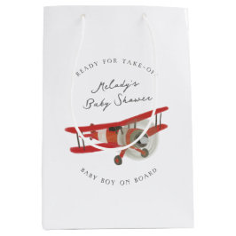 Kleine Aviator-Babydusche Mittlere Geschenktüte