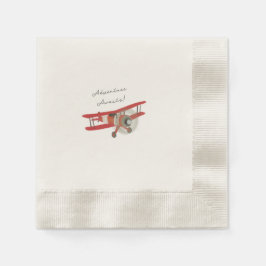 Kleine Aviator-Babydusche Serviette