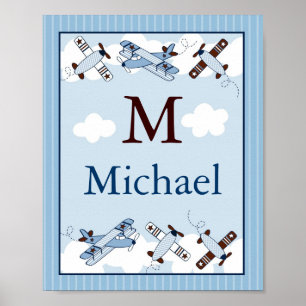 Kleine Aviator-Mauer - Kunstname Poster