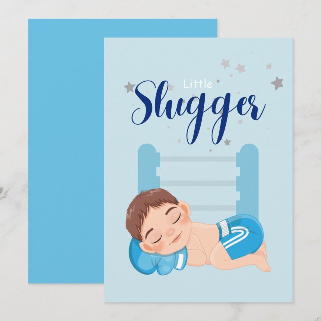 Kleine Baby-Announcement-Karte Ankündigung (Vorne/Hinten)