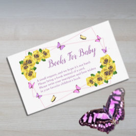 Kleine Babyduschbücher für Baby Begleitkarte