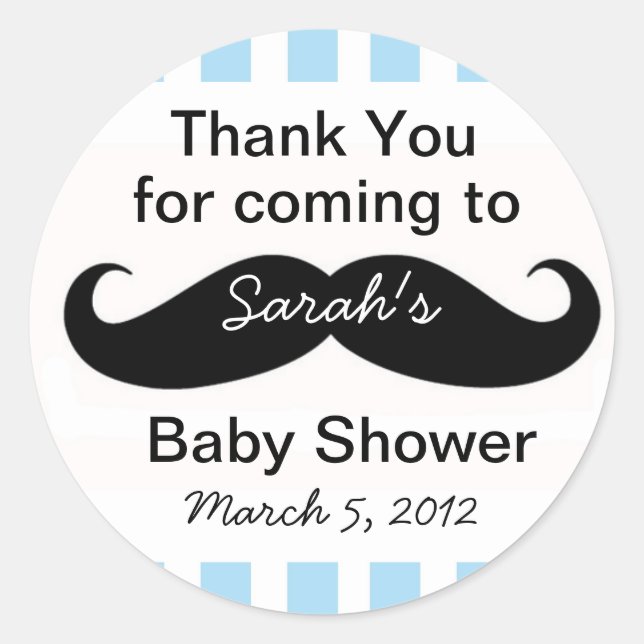 Kleine Babydusche Gastgeschenk Sticker Geschenk (Vorderseite)