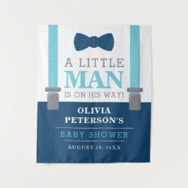 Kleine Babydusche, Navy, Baby Blue Wandteppich