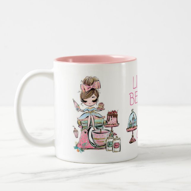 Kleine Bäckereibetriebe, Tasse von Kuchen, Zweitei (Links)