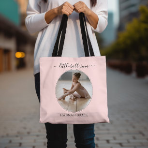 Kleine Ballerina Foto Blassrosa Ballett Tasche