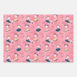 Kleine Ballerina Geschenkpapier Set