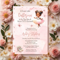 Kleine Ballerina ist auf dem Weg Tutu Babydusche