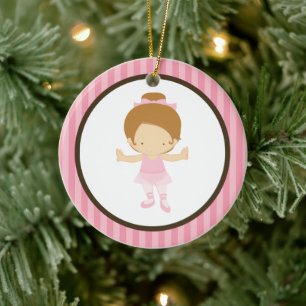 Kleine Ballerina Keramikornament