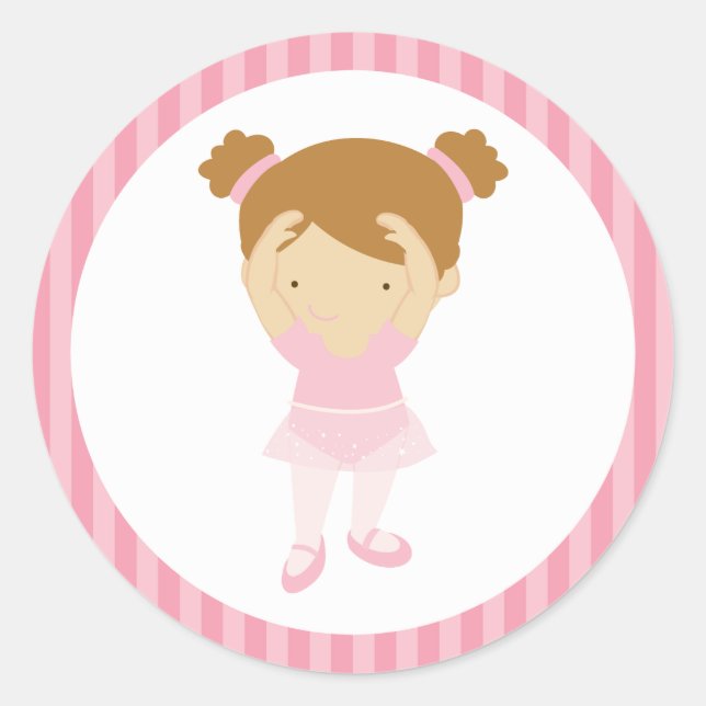 Kleine Ballerina Stickers (Vorderseite)