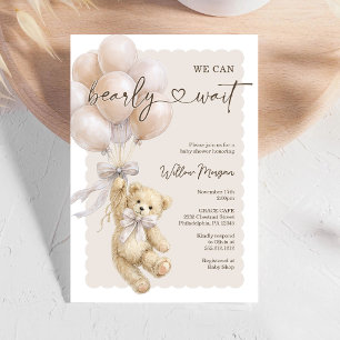 Kleine Bär-Baby-Party-Teddybär-Ballons Einladung
