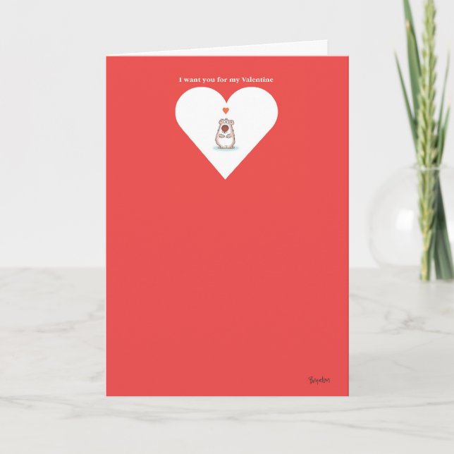 KLEINE BAR Valentine von Boynton Feiertagskarte (Vorderseite)