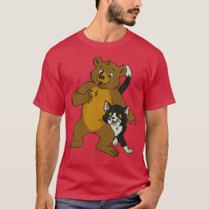 Kleine Bären und Katzen Kunst T-Shirt