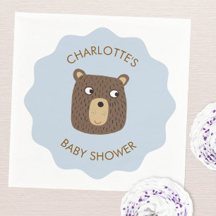 Kleine Bärenwürfel Babydusche Personalisiert Serviette
