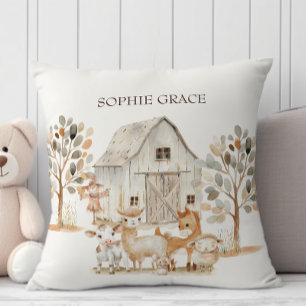 Kleine Bauernhof-Nursery-Tiere Baby-Wurfkissen Kissen
