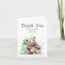 Kleine Bear Baby Dusche Vielen Dank