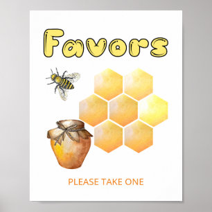 Kleine Bee Baby Duwer Lieblingsmarke Poster