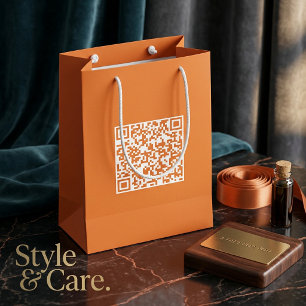 Kleine benutzerdefinierte Tasche mit QR-Code zur M Geschenktüte