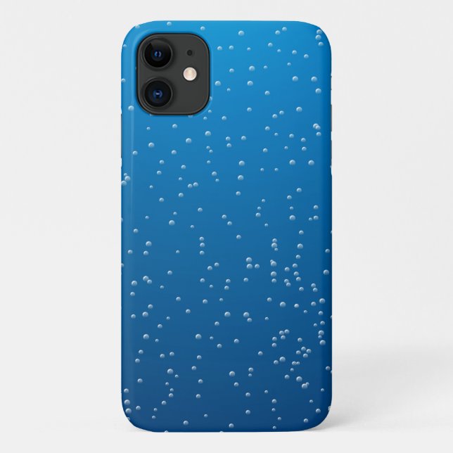 Kleine Blasen in hellblauem Wasser Case-Mate iPhone Hülle (Rückseite)