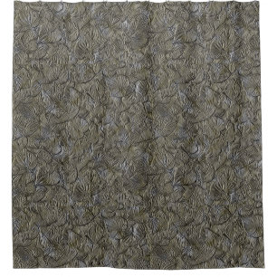 Kleine Blätter Naturkunstmuster Duschvorhang