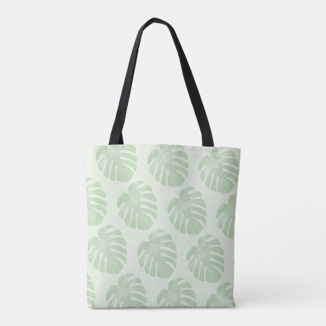 Kleine Blätter Tropische Tasche (Rückseite)