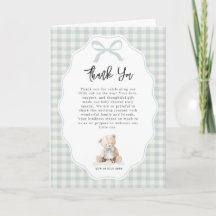 Kleine Blaue Bärchen Warten Baby Shower