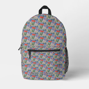 Kleine Blume am See Bedruckter Rucksack