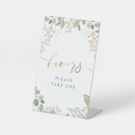 kleine Blume bevorzugen Schild