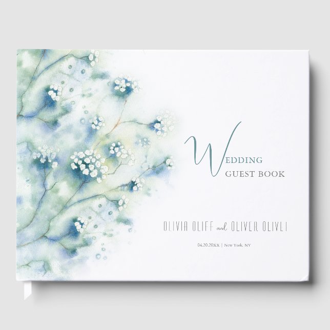 Kleine Blume Hochzeit Gästebuch (Vorderseite)