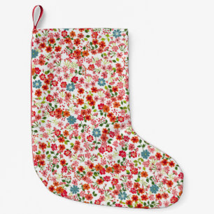 Kleine Blume, im Stile von calico nahtloser Backgr Kleiner Weihnachtsstrumpf