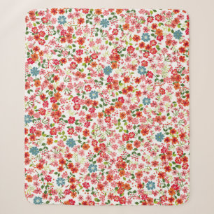 Kleine Blume, im Stile von calico nahtloser Backgr Sherpadecke