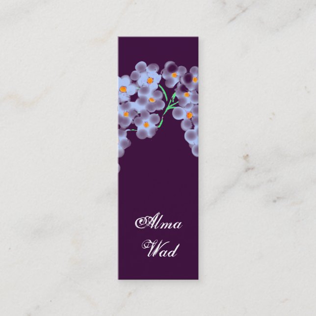 Kleine Blume Mini Visitenkarte (Vorderseite)