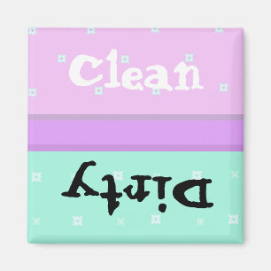 Kleine Blumige Saubere und Schmutzige Magnet