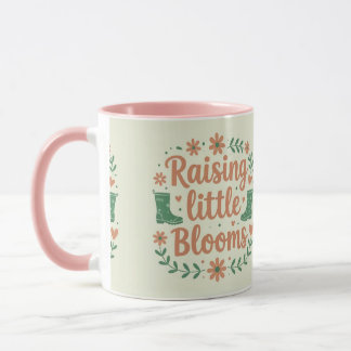 Kleine Blüten großziehen Mutters Leben Tasse