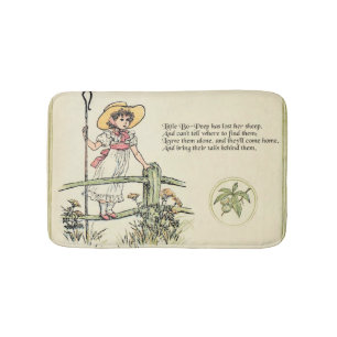 Kleine Bo-Peep: Klassiker Kate Greenaway Nursery Badematte