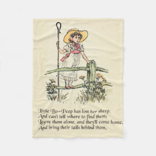 Kleine Bo-Peep: Klassiker Kate Greenaway Nursery Fleecedecke