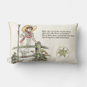 Kleine Bo-Peep: Klassiker Kate Greenaway Nursery Lendenkissen