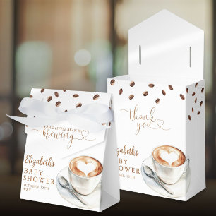 Kleine Bohne Braut Baby Shower Kaffeethema Geschenkschachtel