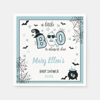 KLEINE BOO BLUE HALLOWEEN BABY DUSCHE SERVIETTE